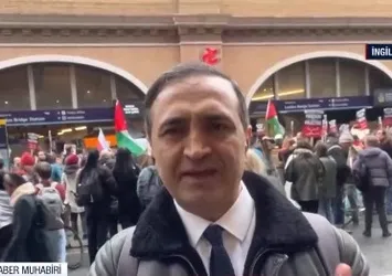 Dünya Gazze için ayakta! A Haber Filistin'e destek gösterilerini İngiltere, Fransa ve Almanya'dan aktardı