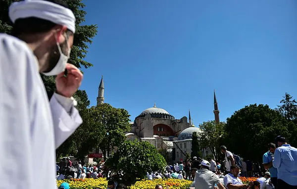 Başkan Erdoğan'dan Ayasofya Camii fotoğraflı cuma mesajı - 6