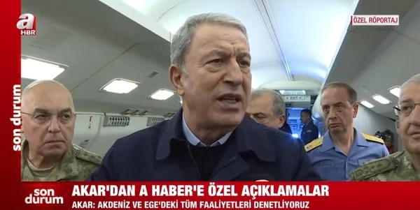 Bakan Hulusi Akar'dan A Haber'e flaş açıklamalar! Yunanistan'a uyarı: "Tarihten bir ders almazlarsa yanlış hesap Ankara'dan döner" - 3