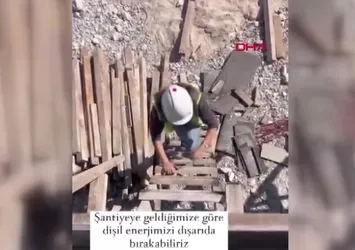 Ankara'da Şantiyenin tek kadın mühendisi