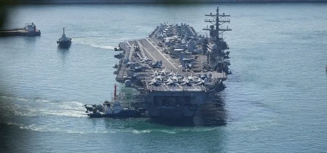 ABD’den Çin’e karşı flaş hamle! Nükleer enerjiyle çalışan uçak gemisi Güney Kore’ye demirledi