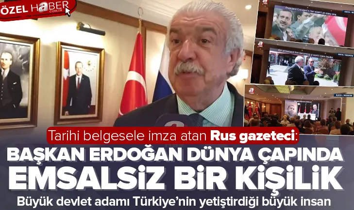 Erdoğan dünya çapında emsalsiz bir kişilik