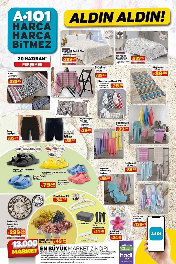 A101 20 Haziran aktüel kataloğu yayınladı! A101 haftanın uygun fiyatlı ürünlerinin tam listesi… - 5