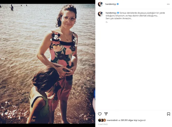 Hande Erçel’in paylaşımı yürek yaktı! Sonsuz denizlerde olduğunu biliyorum
