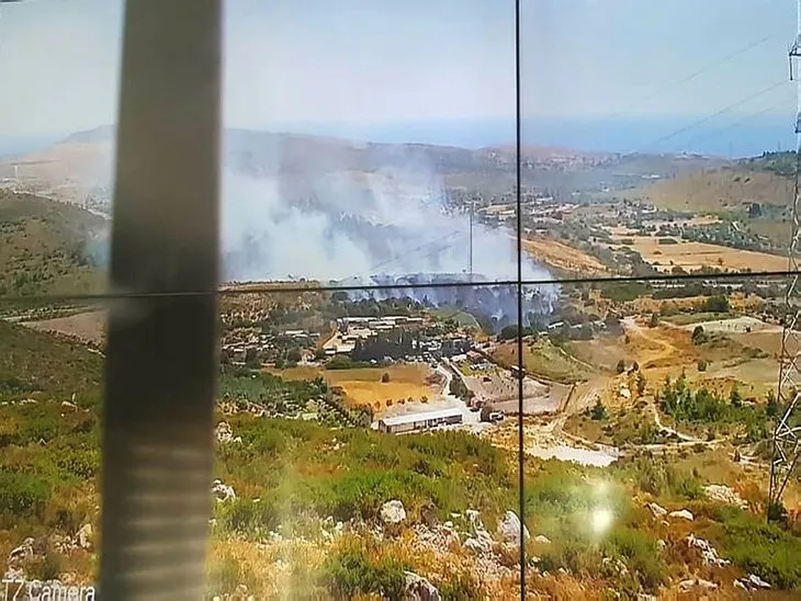 İzmir’in Çeşme ilçesinde makilik alanda yangın çıktı