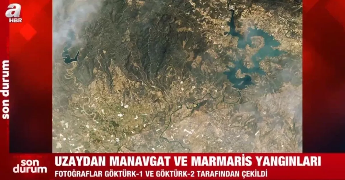 Orman yangınları uzaydan görüntülendi