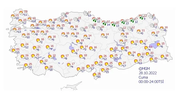 Meteoroloji 5 günlük hava durumu raporunu yayınladı! Doğuda eksi 8 batıda 30 derece sıcaklık | Pastırma sıcakları... - 9