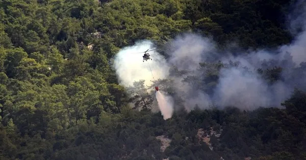 Antalya Manavgat'ta helikopterler peş peşe sorti yaptı! Yangınlar sönene kadar... - 6