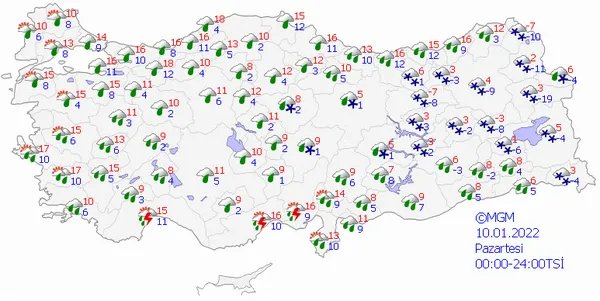 Ocak sağanakları başlıyor! Meteoroloji’den 4 bölgeye kritik uyarı! İşte 5 günlük hava durumu