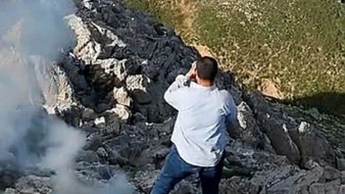 Kırsalda yılan ısırınca askeri helikopterle alındı! Fark edilmek için ateş yakmışlar