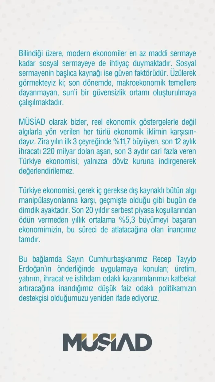 Son dakika: ASKON'dan yeni ekonomi modeline tam destek! TÜSİAD'a sert tepki: Faiz lobisinin emrini yerine getiriyor - 5
