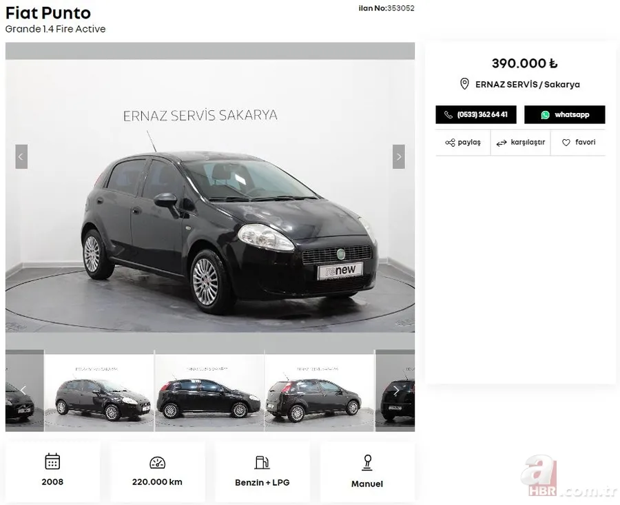 Uyguna İkinci el araç satışı yapıyor! Fiyatlar 230 bin TL’den başlıyor! Fiat, Volkswagen, Hyundai, Peugeot, Renault, Ford, Citroen mollerinin fiyatı ne kadar? 20