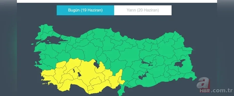 15 il için alarm! Meteoroloji'den sel ve hortum uyarısı: Saat verildi 2