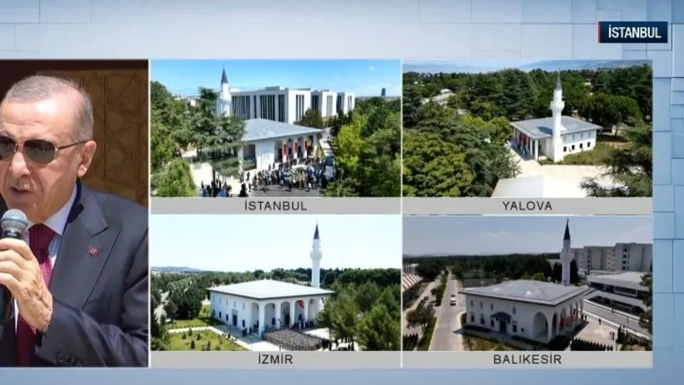 MSÜ yerleşkelerindeki camilerin açılış töreni! Dualar eşliğinde 6 yeni cami ibadete açıldı