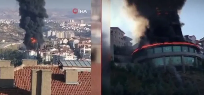 Son dakika: Ankara Mamak'ta Gökbilim Merkezi'nde yangın