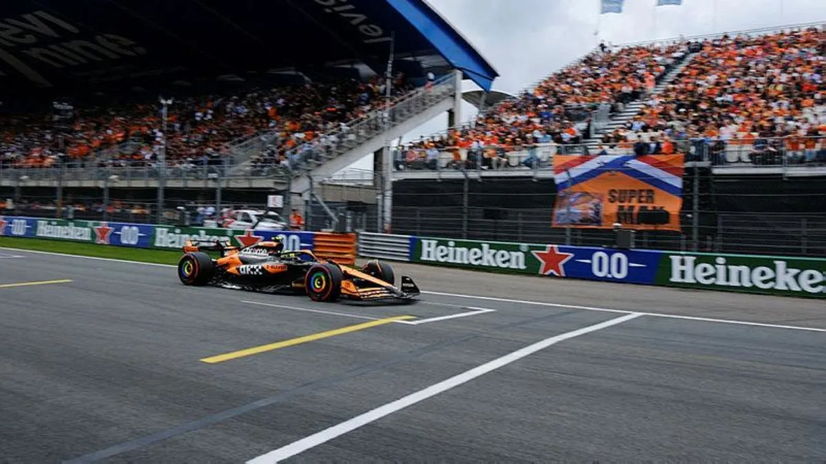 F1 Hollanda Grand Prix'sinde pole pozisyonu Lando Norris'in oldu