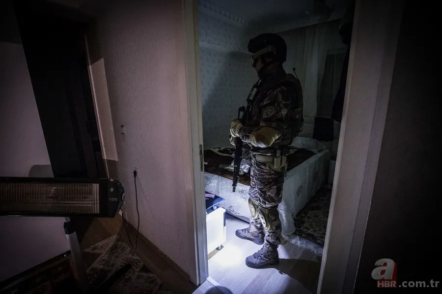 Ankara'da bin polisin katılımıyla narkotik uygulaması 12