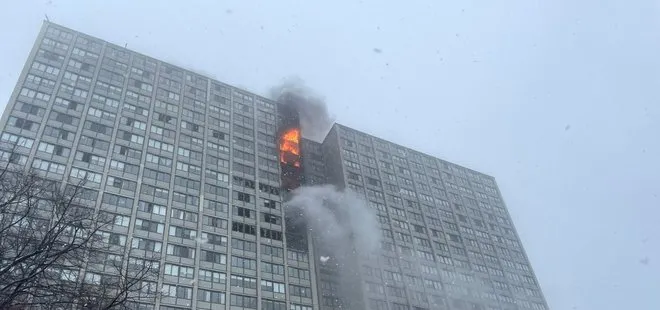 ABD’de 25 katlı binada yangın: 1 kişi can verdi! 8 yaralı