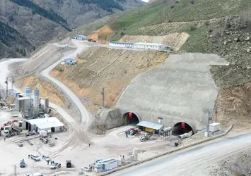 Eğribel Tüneli'nde ışığa 50 metre