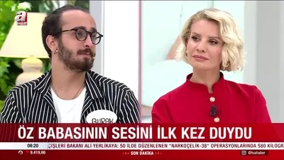 Canlı yayında duygusal buluşma