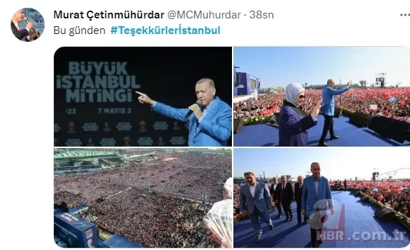 Başkan Recep Tayyip Erdoğan’dan “Teşekkürler İstanbul” mesajı! “Tweet altında paylaşalım…”