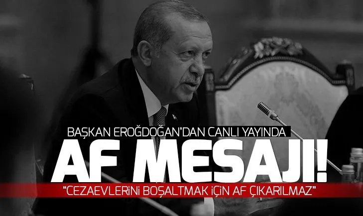 MHP’nin af teklifine Başkan Erdoğan’dan flaş yanıt