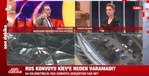 64 kilometrelik Rus konvoyu Kiev’e neden varamadı? Ukrayna neden müdahale etmiyor? A Haber canlı yayınında Abdullah Ağar’dan çarpıcı sözler