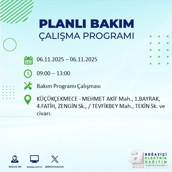 Mahalleniz listede mi? İstanbul’da 9 saatlik kesinti: Hangi ilçelerde elektrikler kesilecek? 16