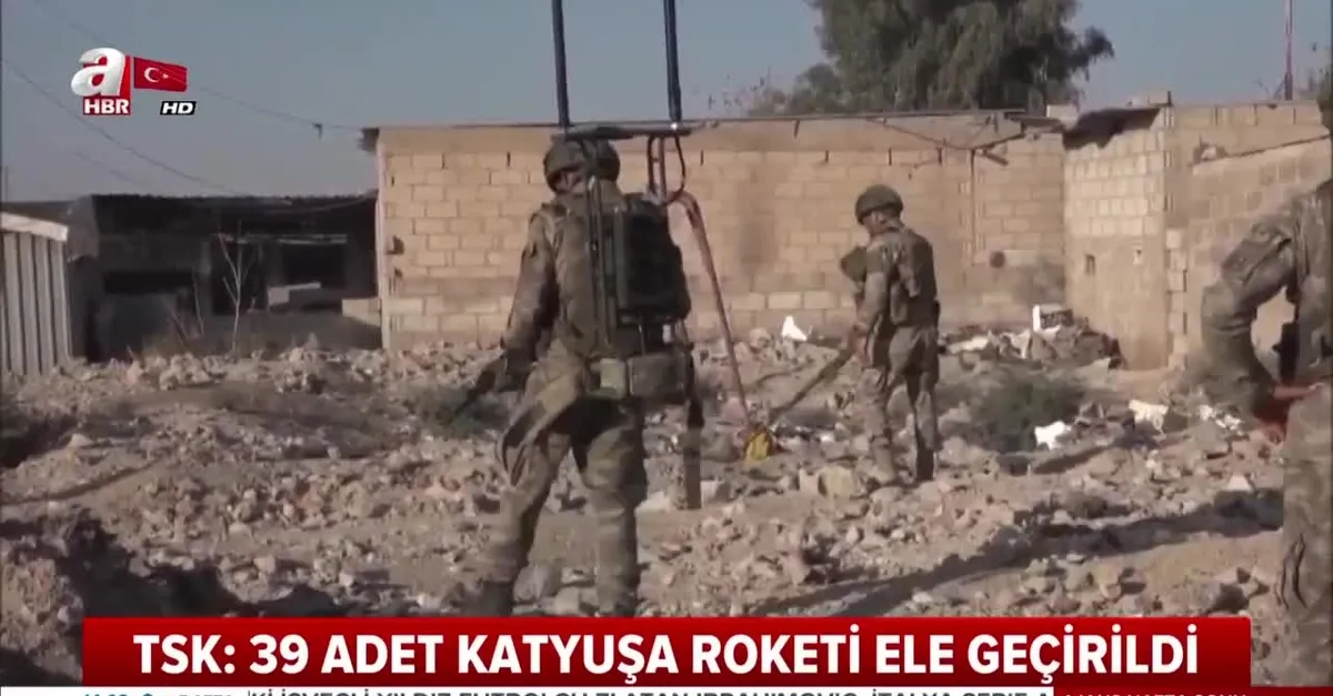 Son dakika: TSK duyurdu: Barış Pınarı Harekat bölgesinde 39 adet katyuşa roketi ele geçirildi