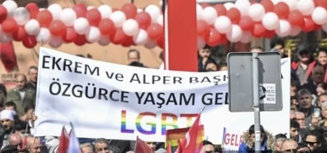 LGBT terörüne dünya savaş açtı CHP kucak! Özgür Özel ve Ekrem İmamoğlu’nun mitinginde sapkınlığa açık destek