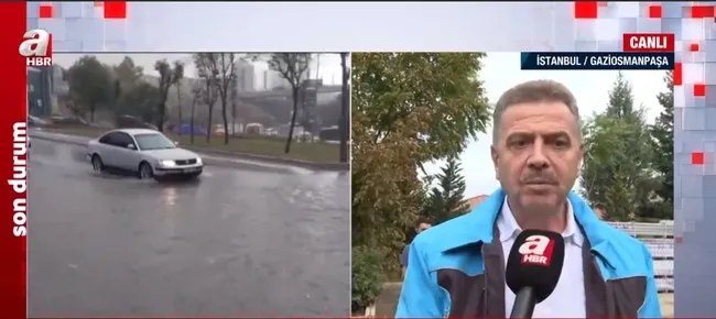 Sağanak sonrası İstanbul! Yollarda biriken çamur, taş parçaları ve çöpler temizleniyor