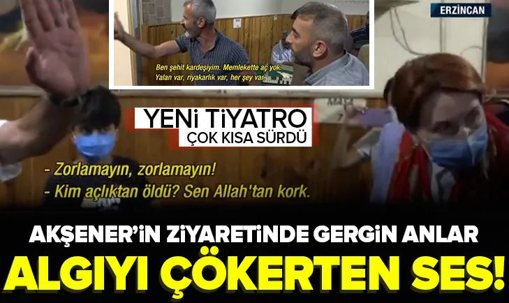 Meral Akşenerin ziyaretinde gergin anlar