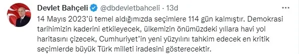 MHP Genel Başkanı Devlet Bahçeli'den flaş seçim açıklaması: Aziz milletim sıra sende - 3