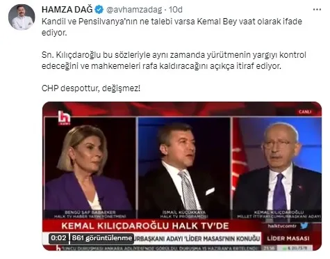 HDP’nin adayı Kılıçdaroğlu’ndan itiraf: ’HDP ile bazı konularda birlikte olacağız’ dedi Kandil ve Pensilvanya’ya selam çaktı