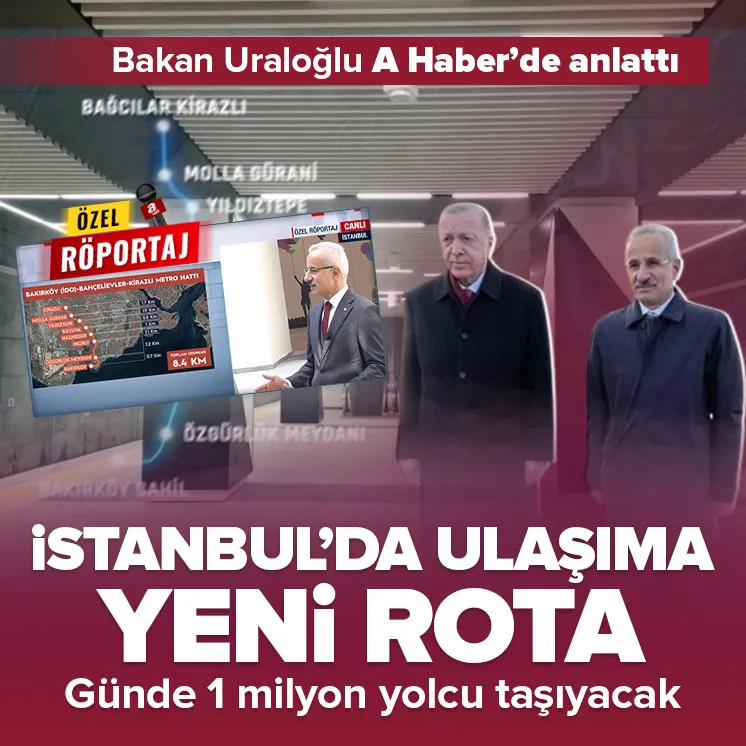 İstanbul’da Bakırköy Sahil-Kirazlı arasına yeni metro
