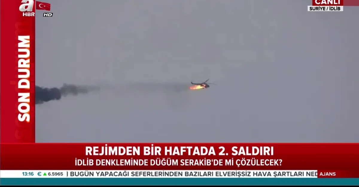 Suriye'de Esad rejimine ait helikopter düşürüldü