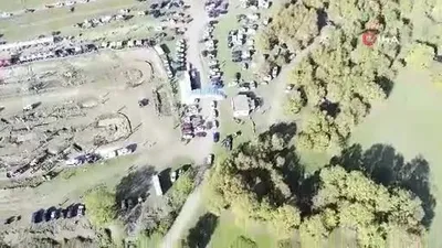 Paramotor uçuşu ilgi ile izlendi