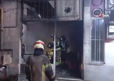 Bursa’da çay ocağında gece yarısı yangın