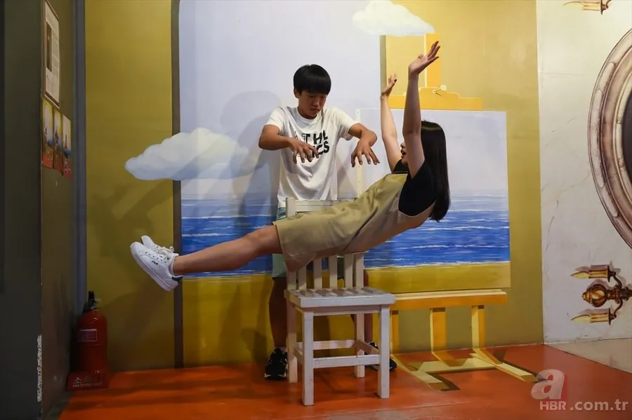 Güney Kore'deki "Trick Eye" illüzyon müzesi 1