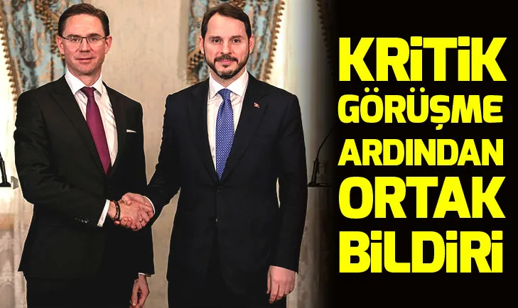 Hazine ve Maliye Bakanlığı Türkiye-AB YDED ortak bildirisini yayımladı