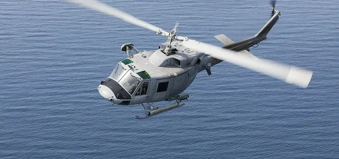 İtalyan donanmasına ait helikopter denize düştü