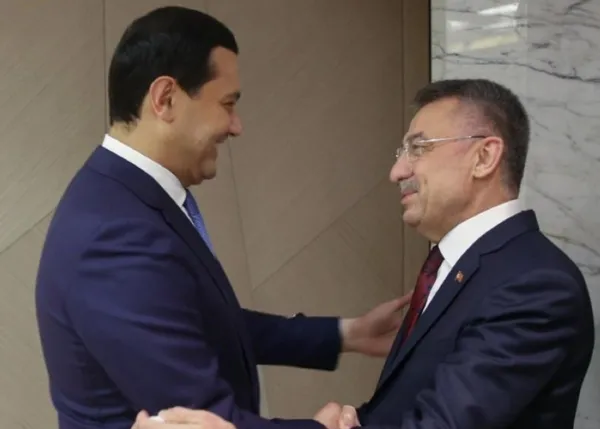 Cumhurbaşkanı Yardımcısı Fuat Oktay Özbekistan Başbakan Yardımcısı Umurzakov ile görüştü