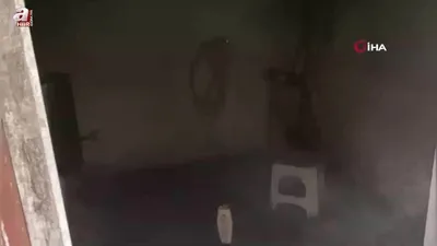 Evde çıkan yangın söndürüldü