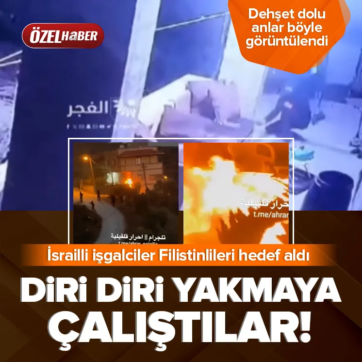 İşte işgalciler Filistinlilerin evini böyle yaktı