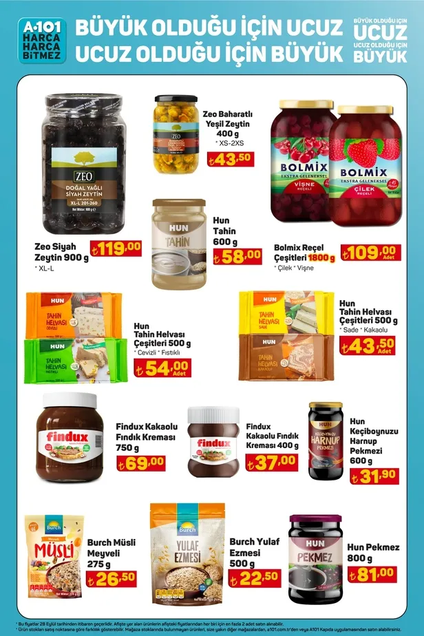 A101 uygun fiyatlı ürünlerini bir katalogda topladı! 192,50 TL’den 1kg tereyağı, 90,50 TL’den 750gr beyaz peynir, 25 TL’den 1,5L ayran, 61 TL’den 5kg un satışa sunuyor - 7