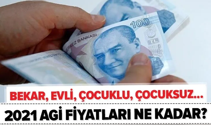 Son Dakika 2021 Agi Fiyatlari Ne Kadar Oldu Bekar Evli Esi Calismayan Calisan 1 2 3