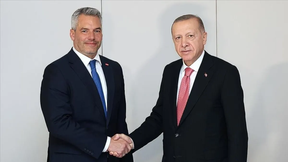 Ana gündem Suriye! Başkan Erdoğan Avusturya Başbakanı Karl Nehammer ile görüştü