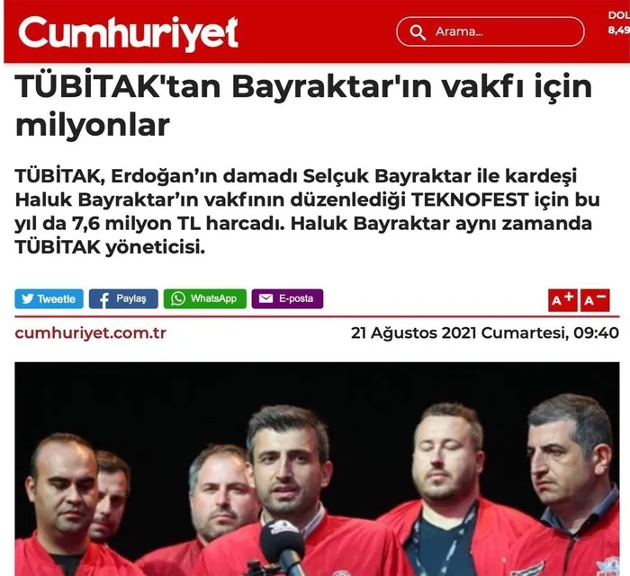 Cumhuriyet ve BirGün'den TÜBİTAK ve TEKNOFEST üzerinden algı operasyonu! Selçuk Bayraktar'dan iftiralara sert tepki - 2