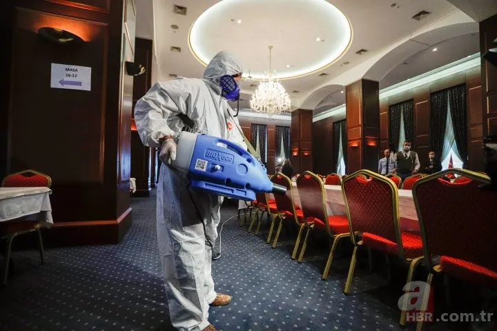 AK Parti Genel Merkezi koronavirüs (corona virüs) için dezenfekte edildi 6