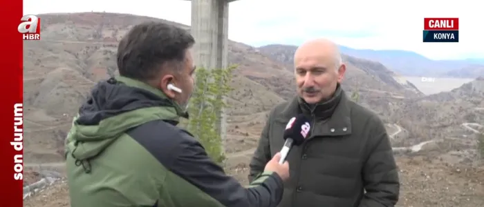 Ulaştırma ve Altyapı Bakanı Adil Karismailoğlu A Haber'de: Bölgede güvenli bir ulaşım sağlanacak - 1